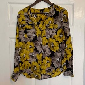 Mossimo | Yellow Floral Blouse